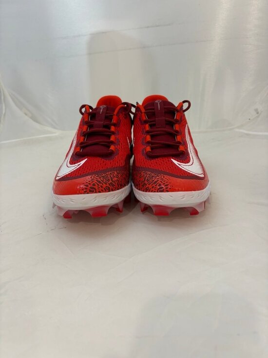 Nike alpha huarache elite 4 MCS low red baseball cleats size 12 DX6962 616
